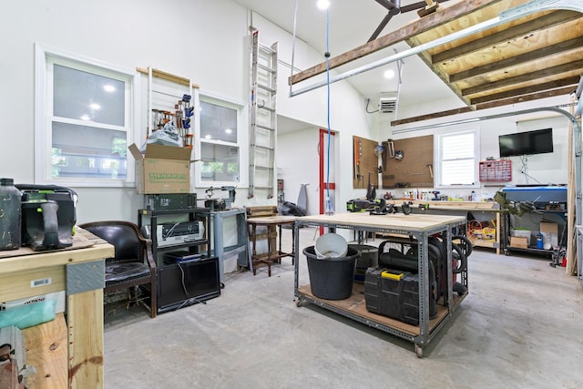 1046 N Riverside Dr, Momence, IL 60954 - garage with a workshop area