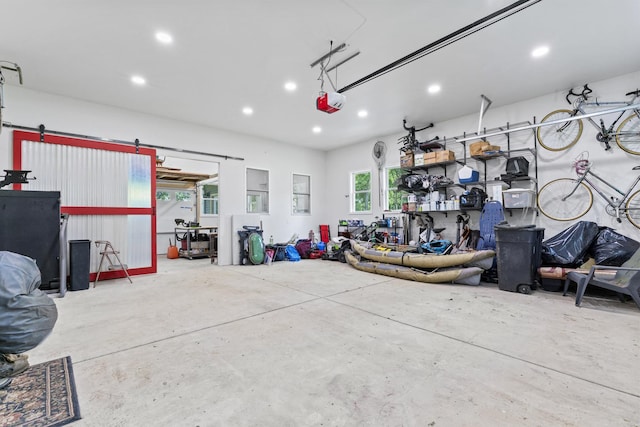 1046 N Riverside Dr, Momence, IL 60954 - garage with recessed lighting and a garage door opener