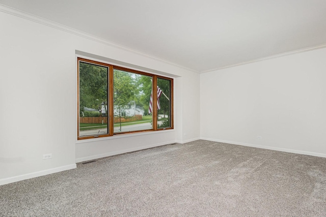 1500 Bunescu Ln, Buffalo Grove, IL 60089 - carpeted spare room featuring ornamental molding and baseboards