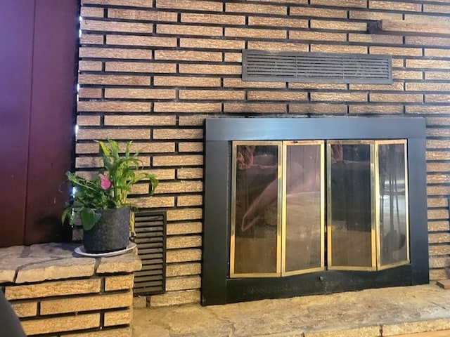 4930 S Luna Ave, Chicago, IL 60638 - detailed view of a brick fireplace