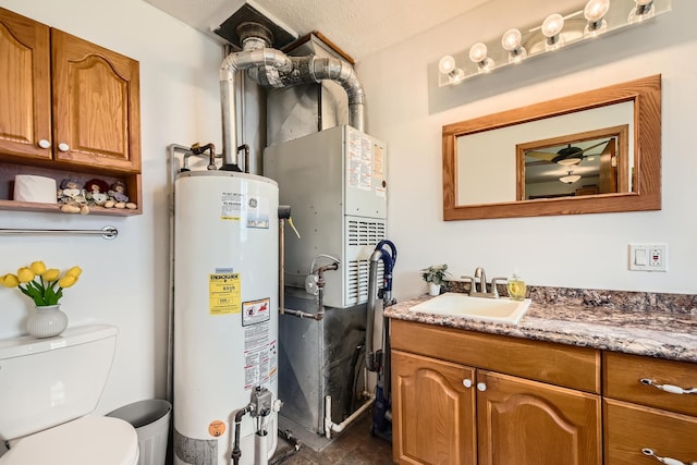 9001 Mobile Ave, Oak Lawn, IL 60453 - utility room with water heater and a sink