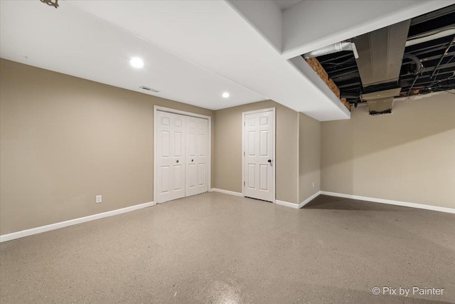 5502 Thelen Ave, Mchenry, IL 60050 - finished basement featuring recessed lighting and baseboards