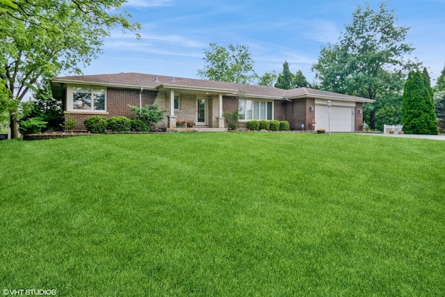10901 W 131st St, Orland Park, IL 60467 - single story home with brick siding, a garage, and a front lawn