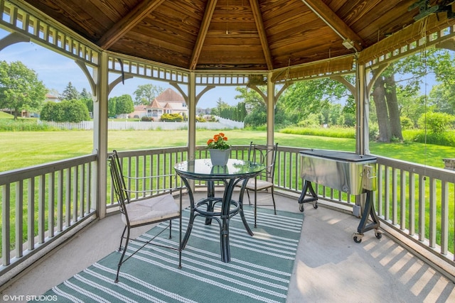 10901 W 131st St, Orland Park, IL 60467 - view of patio featuring a gazebo and outdoor dining space