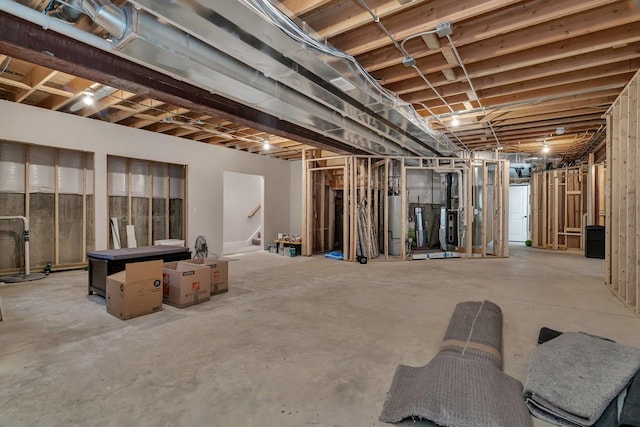 20111 N Woodland Cir, Mokena, IL 60448 - unfinished below grade area with stairs and water heater