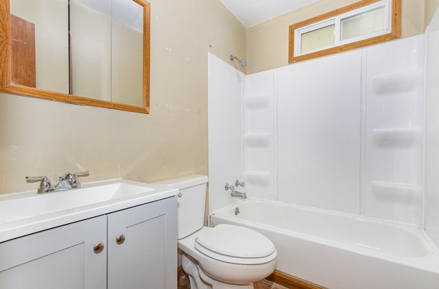 1220 Highland Ave, Lockport, IL 60441 - bathroom with toilet, shower / bath combination, and vanity