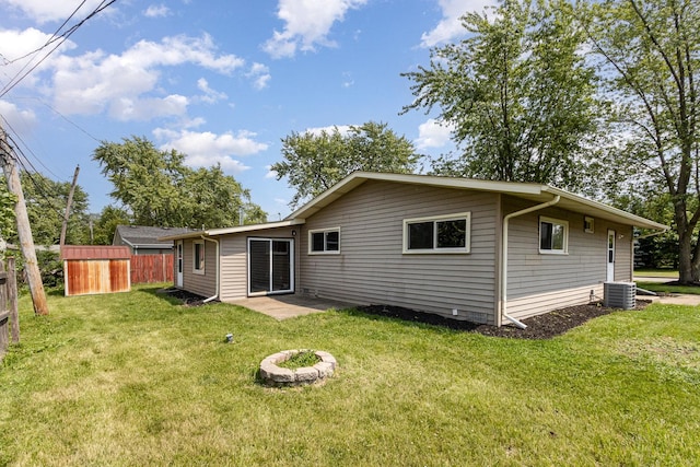 1220 Highland Ave, Lockport, IL 60441 - rear view of house with central AC