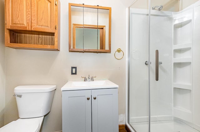 1220 Highland Ave, Lockport, IL 60441 - full bath with a shower stall, toilet, and vanity