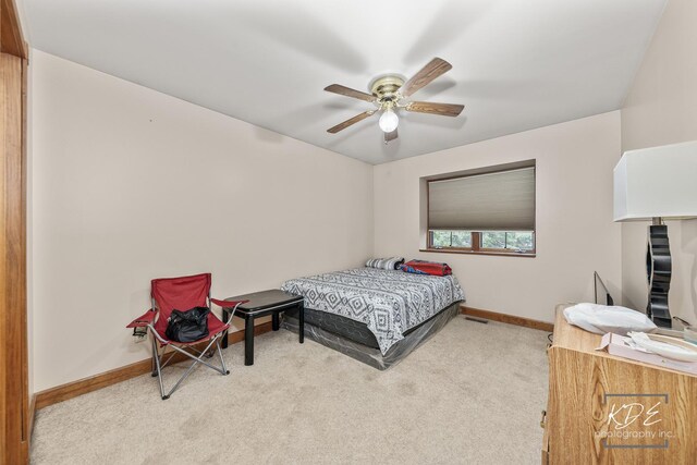 645 Saint Christopher Ct, Aurora, IL 60506 - carpeted bedroom with baseboards and ceiling fan