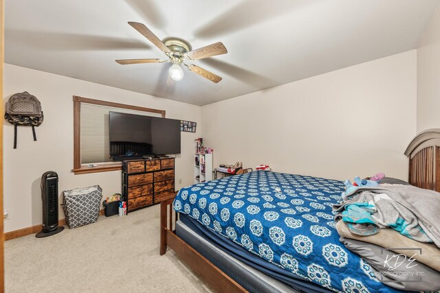 645 Saint Christopher Ct, Aurora, IL 60506 - bedroom with carpet floors and ceiling fan