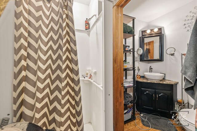 645 Saint Christopher Ct, Aurora, IL 60506 - full bath with vanity and a shower with curtain