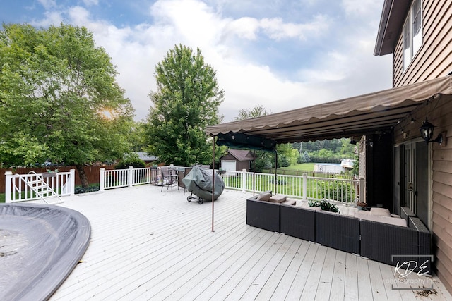 645 Saint Christopher Ct, Aurora, IL 60506 - deck with an outdoor living space