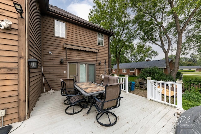 645 Saint Christopher Ct, Aurora, IL 60506 - deck with outdoor dining area