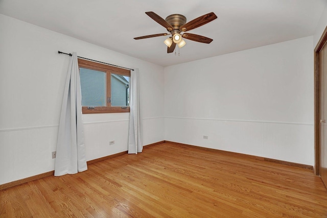 8932 Pebble Beach Ln, Orland Park, IL 60462 - spare room featuring light wood-type flooring and a ceiling fan