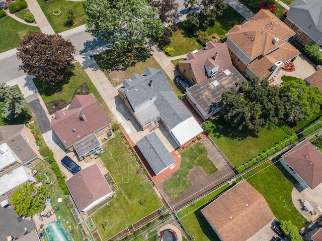 7810 N Neva Ave, Niles, IL 60714 - aerial view of property and surrounding area featuring nearby suburban area