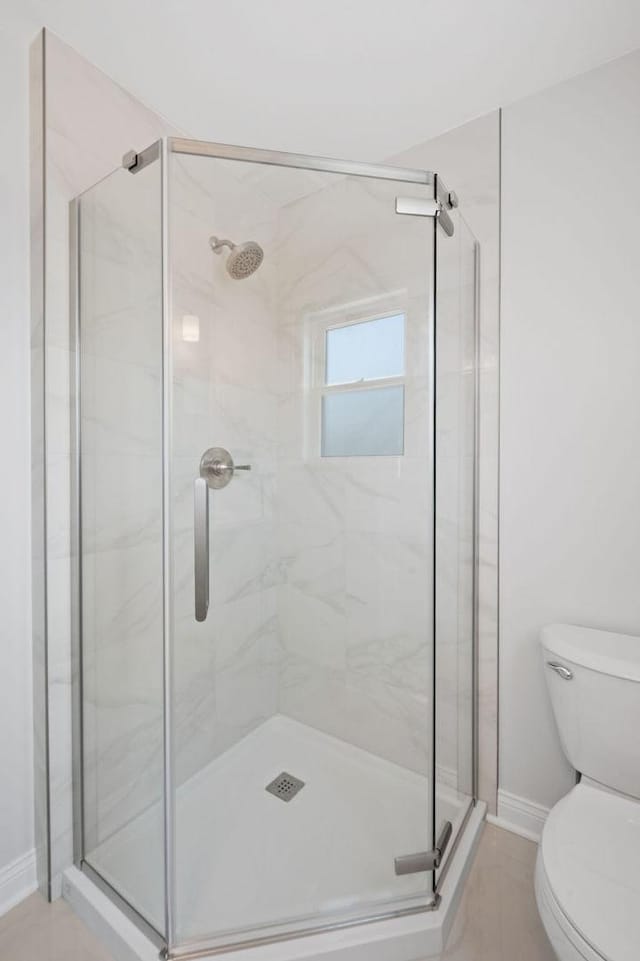 7810 N Neva Ave, Niles, IL 60714 - full bathroom with toilet and a stall shower