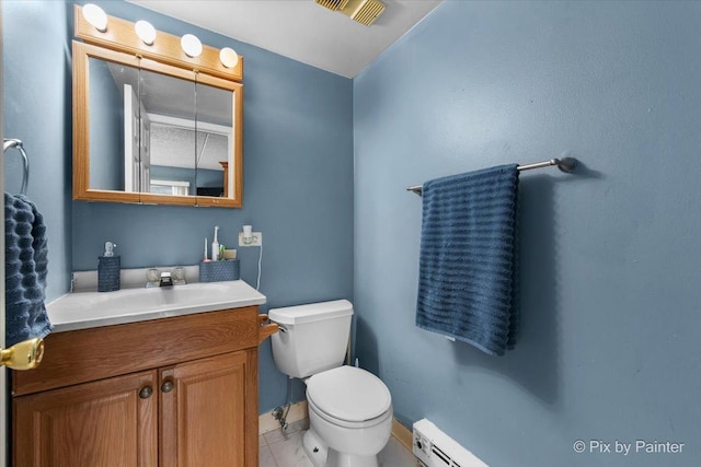 134 Klein Creek Ct Unit 4D, Carol Stream, IL 60188 - half bathroom featuring vanity and tile patterned flooring