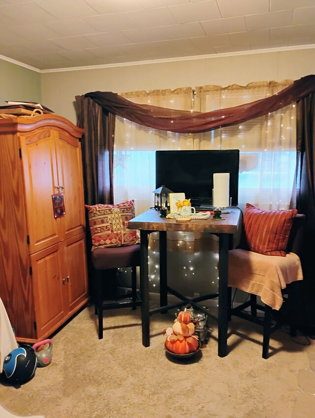 5203 W Court St, Monee, IL 60449 - carpeted office space with ornamental molding
