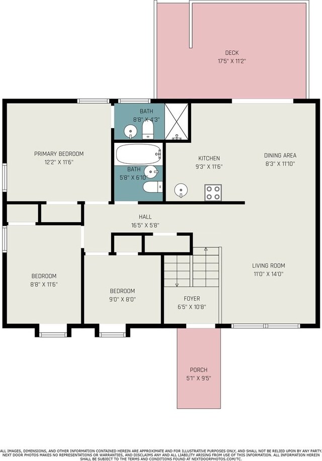 1262 N Kennedy Dr, Streamwood, IL 60107 - view of floor plan / room layout