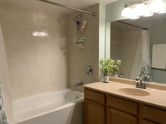 6560 W Diversey Ave Unit 417, Chicago, IL 60707 - bathroom featuring shower / bath combination with curtain and vanity
