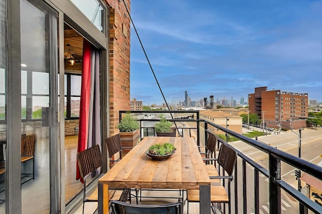 2310 S Canal St Unit 401, Chicago, IL 60616 - balcony featuring a view of skyline