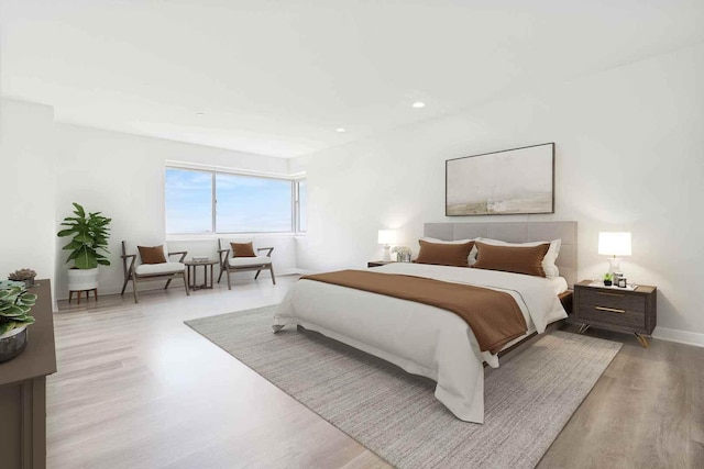 737 W Washington Blvd Unit 3308, Chicago, IL 60661 - bedroom with light wood-style floors and recessed lighting