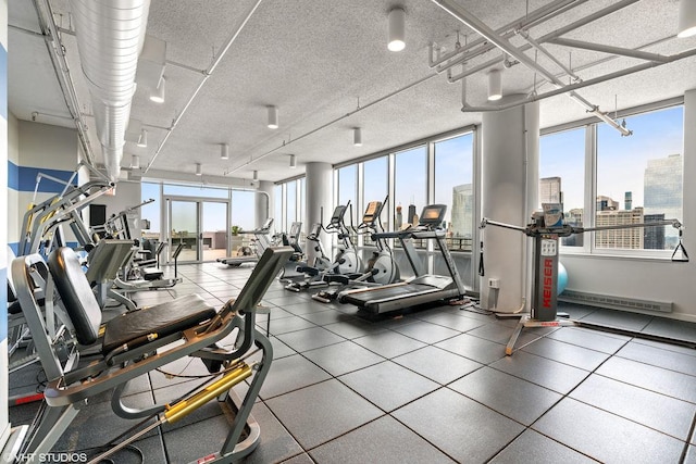 737 W Washington Blvd Unit 3308, Chicago, IL 60661 - gym with a view of skyline