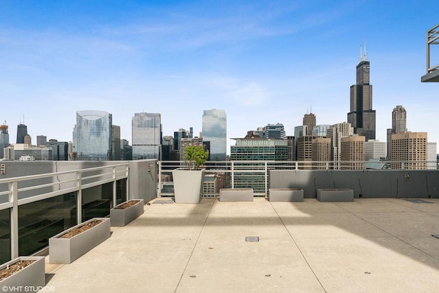 737 W Washington Blvd Unit 3308, Chicago, IL 60661 - patio / terrace with a skyline view