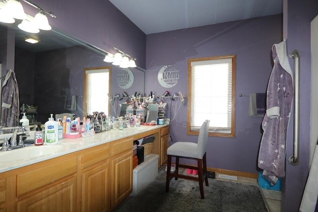 1053 Sycamore St, Beecher, IL 60401 - bathroom with double vanity