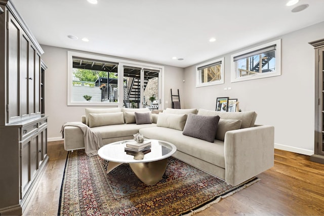 874 N Marshfield Ave Unit 1, Chicago, IL 60622 - living area with wood finished floors and recessed lighting