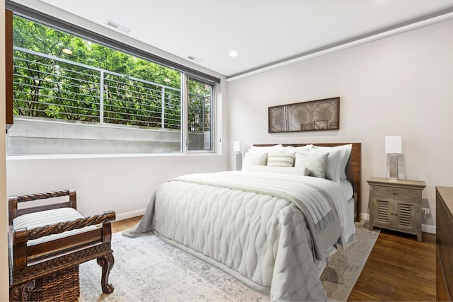 874 N Marshfield Ave Unit 1, Chicago, IL 60622 - bedroom with wood finished floors and recessed lighting