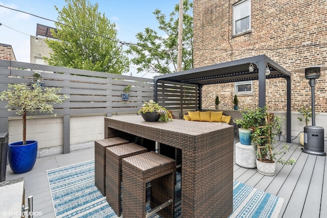 874 N Marshfield Ave Unit 1, Chicago, IL 60622 - wooden deck featuring a gazebo and outdoor dining area
