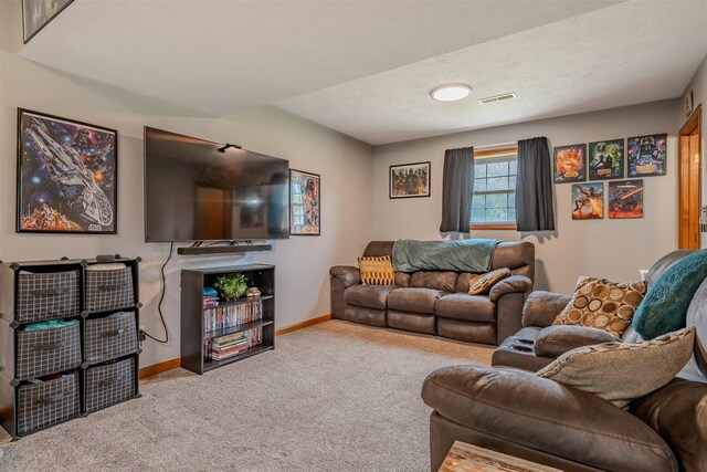 107 W 10th St, Gridley, IL 61744 - living room with carpet flooring and baseboards