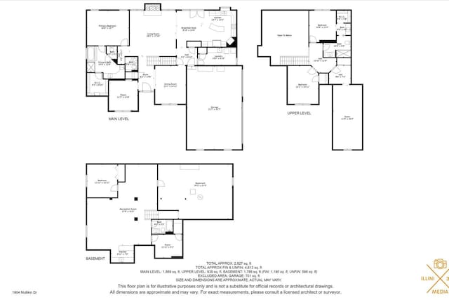 1904 Mullikin Dr, Champaign, IL 61822 - view of home floor plan