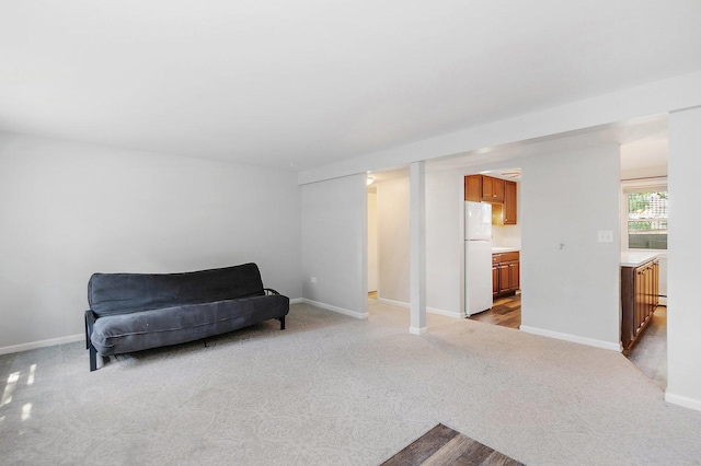 844 Village Quarter Rd Unit A5, West Dundee, IL 60118 - living area with light carpet and baseboards