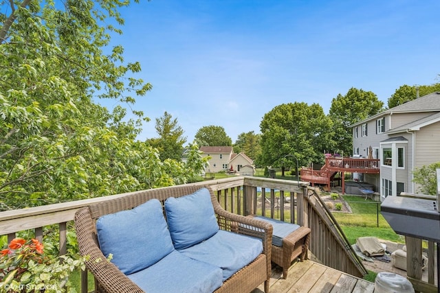 2855 Weld Rd, Elgin, IL 60124 - view of wooden deck
