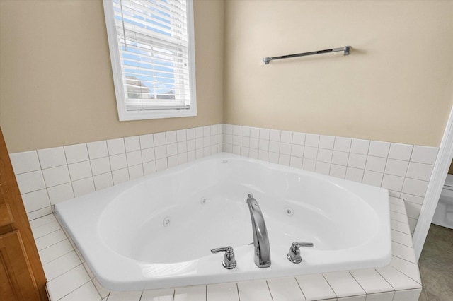 3911 Tallgrass Dr, Champaign, IL 61822 - full bathroom featuring a jetted tub and toilet