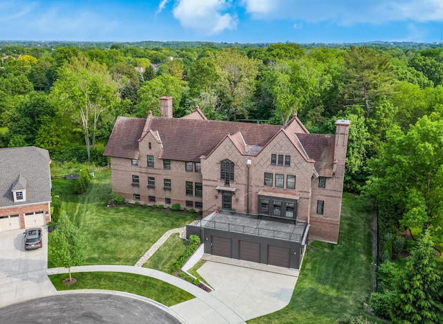 141 Loretto Ct, Wheaton, IL 60189 - view from above of property featuring a forest