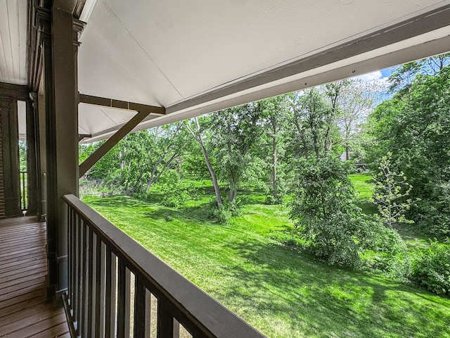 141 Loretto Ct, Wheaton, IL 60189 - balcony with view of wooded area