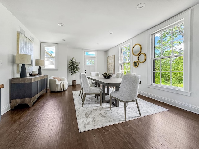 141 Loretto Ct, Wheaton, IL 60189 - dining room featuring dark wood-style floors and recessed lighting