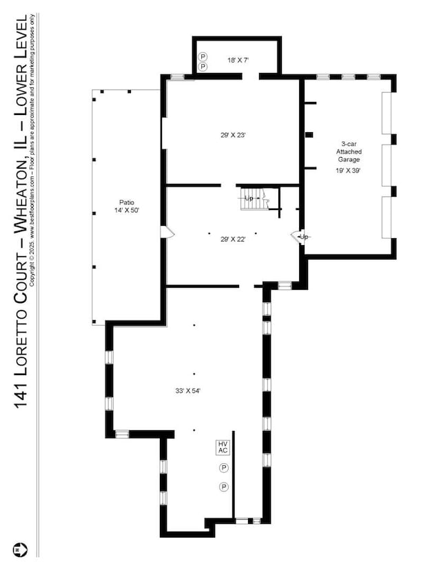 141 Loretto Ct, Wheaton, IL 60189 - view of room layout