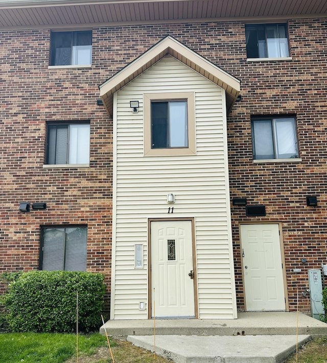 11 Echo Ct Unit 17, Vernon Hills, IL 60061 - view of front of property featuring brick siding