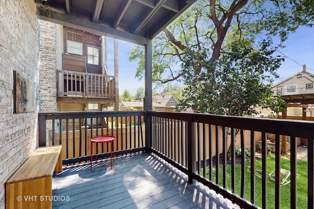 117 S Grove Ave, Oak Park, IL 60302 - view of wooden terrace
