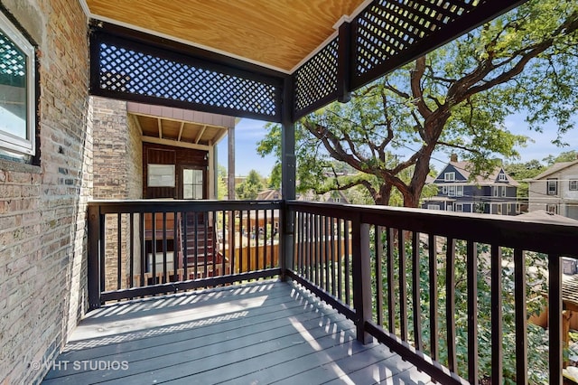 117 S Grove Ave, Oak Park, IL 60302 - wooden deck featuring a residential view