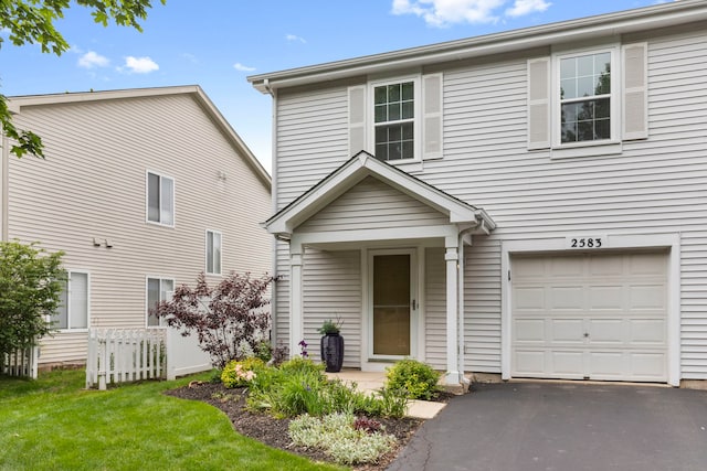 2583 Warm Springs Ln, Naperville, IL 60564 - view of front facade featuring a garage and driveway