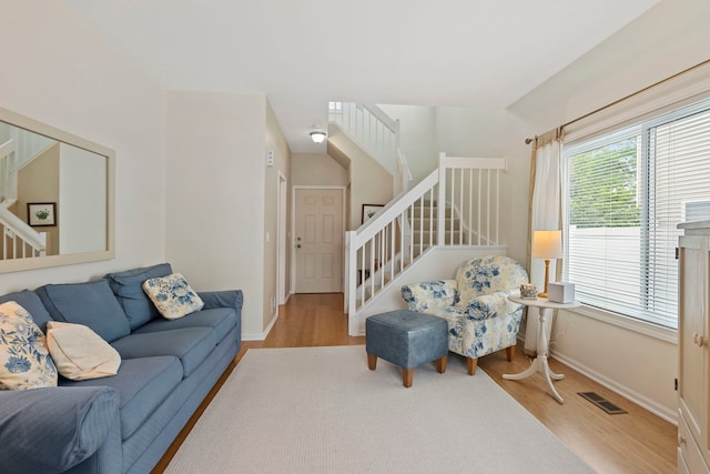 2583 Warm Springs Ln, Naperville, IL 60564 - living area with stairs and wood finished floors