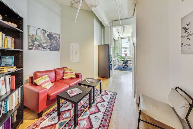 124 W Polk St Unit 603, Chicago, IL 60605 - living area featuring electric panel and wood finished floors