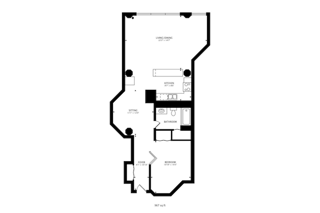 124 W Polk St Unit 603, Chicago, IL 60605 - view of home floor plan