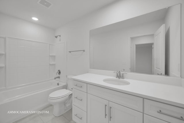 269 S Pointe Ave, South Elgin, IL 60177 - bathroom featuring vanity, tile patterned floors, and  shower combination