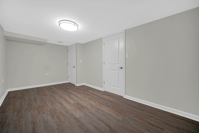 17401 Emerson Ave, Hazel Crest, IL 60429 - unfurnished room with wood finished floors and baseboards